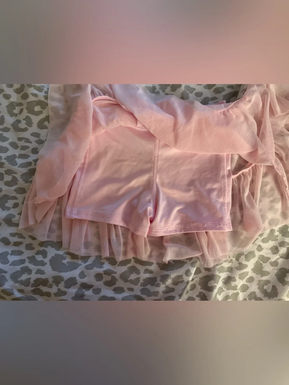 2T Pink Tiered Tulle Skirt